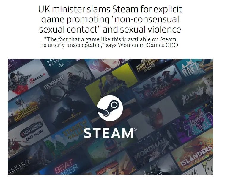 游戏好评率为81% 多国要求Steam下架成人视觉小说游戏《No Mercy》
