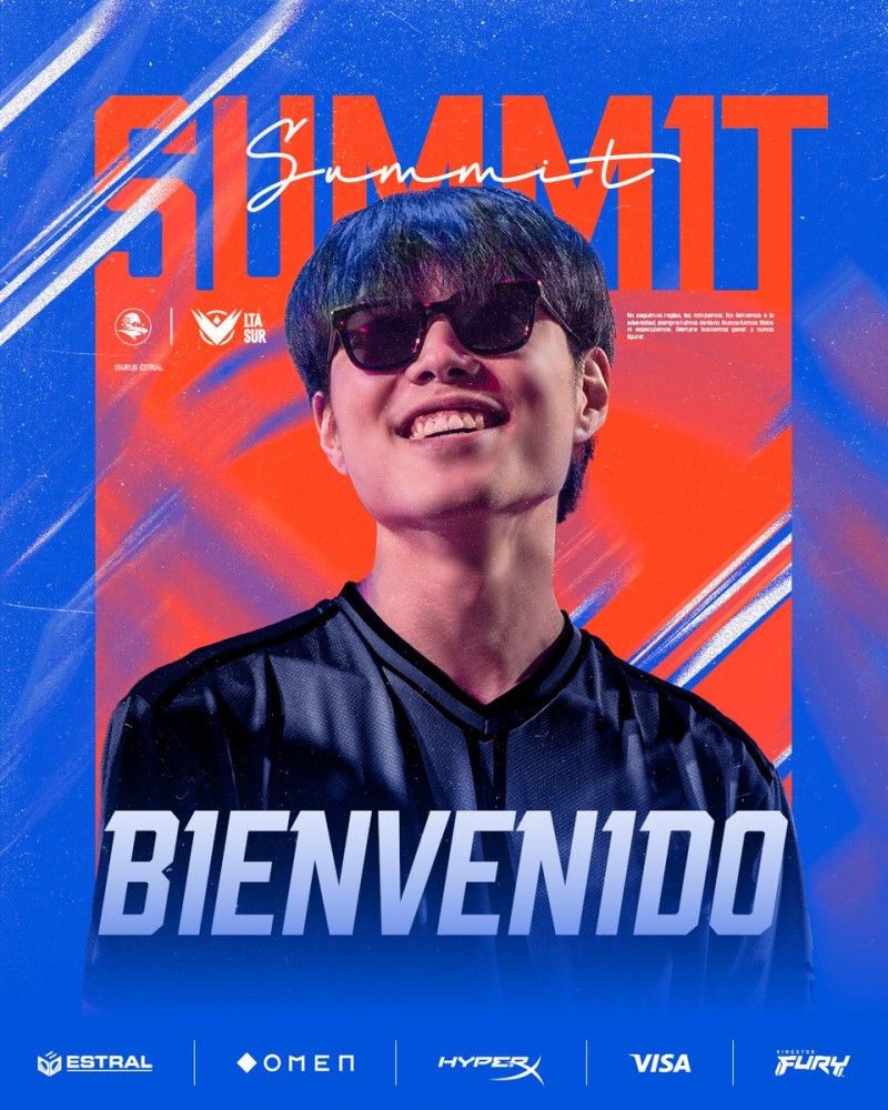 韩援竞争！拉美IE官宣前FPX上单Summit加盟：顶替前LGD上单Burdol