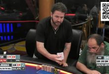 【EV扑克】离谱冤家牌！他拿第三坚果牌长考5分钟不愿意跟注，秀牌后一桌人都好气愤！-乐玩真人线上娱乐