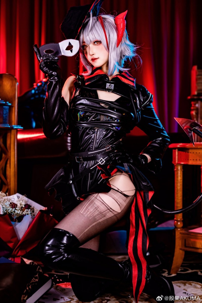 Cosplay：明日方舟 音律联觉 怪盗W·愚夜密函@殷果AKUMA