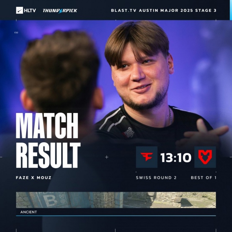 🎮杀鼠焉用s1mple狙！雨神寒王鸡哥三C火力全开 FaZe战胜MOUZ