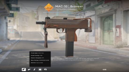 《CS2》磨损经济学！史上最低磨损MAC-10天价成交