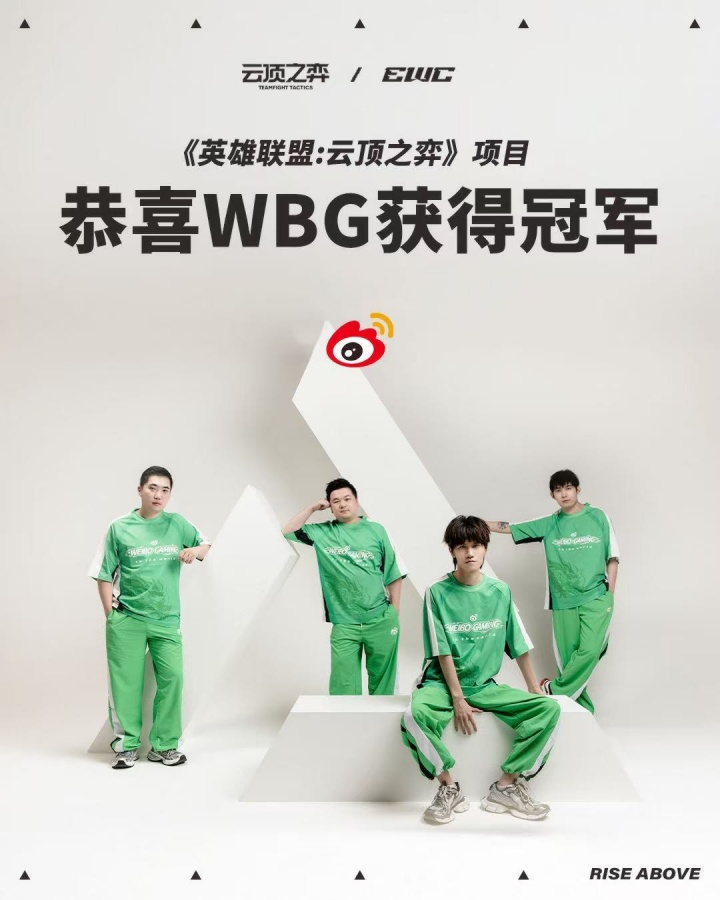 我们是冠军！WBG赢得EWC云顶之弈项目冠军 收获15万美金奖金