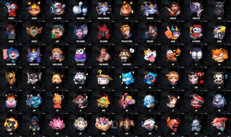 LOL官宣五大赛区各战队新版战队表情，将在10月初新版本上线