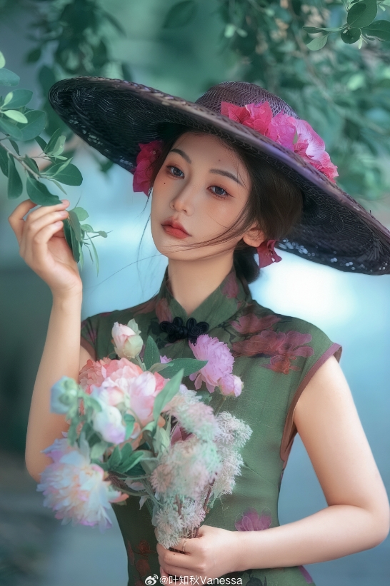 主播叶知秋晒照:今天是一个开心的日子 首先祝自己岁岁开心顺顺利利