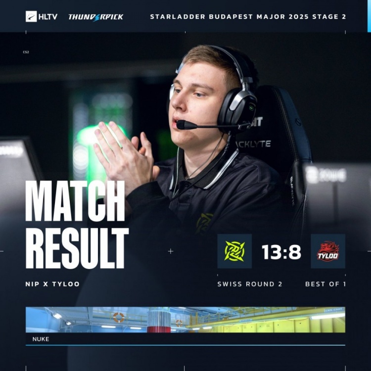 🎮白菜状态低迷一度i15 汉堡1v4四杀难救主 TYLOO 0-1 NIP