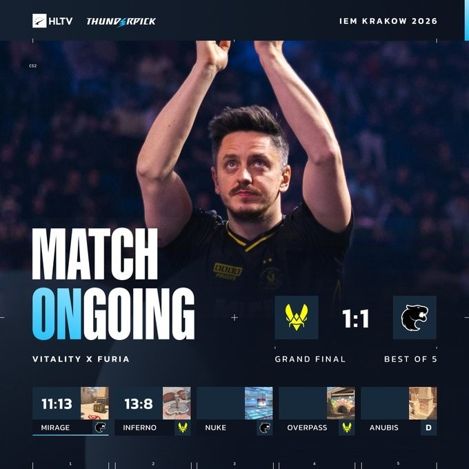 🎮薯薯生气了！Zywoo小镇27杀一人成军 小蜜蜂赢图二扳平大比分