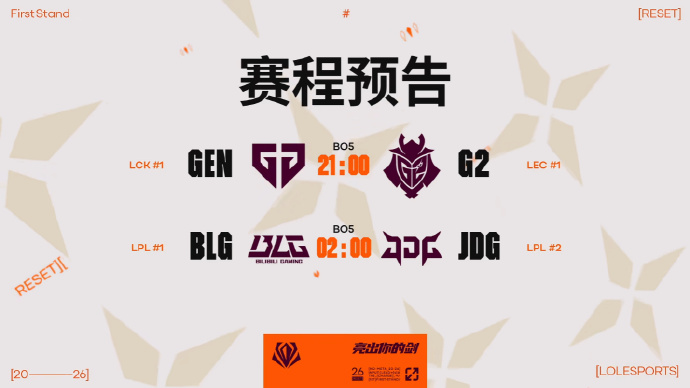 最没有悬念的一集？外网先锋赛赔率：若G2战胜GEN则1赔10 JDG取胜1赔6