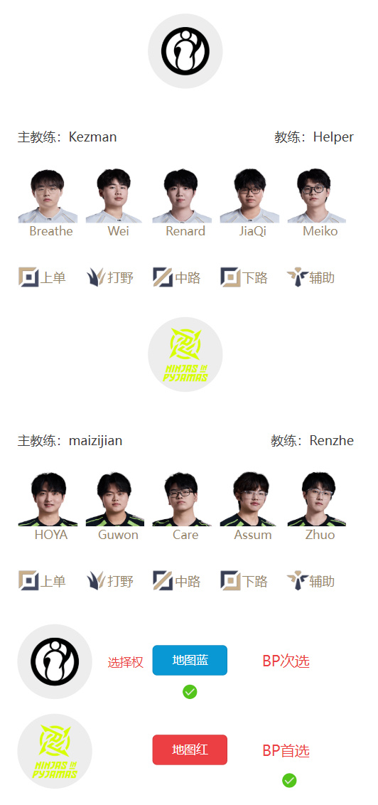 LPL明日首发:呼吸复出再战HOYA 哥哥下路迎战About