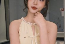 【乐玩LEWIN】宝宝别哭！美女主持阿芙晒照：蛋黄长裙妖娆面庞惹人怜爱-乐玩真人线上娱乐