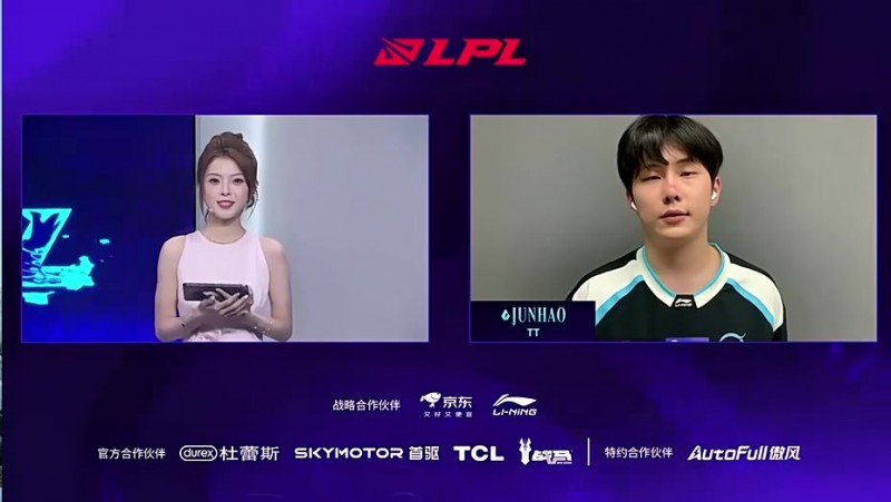 赛后采访Junhao：想过会赢没想到3比0；淘汰赛想交手BLG