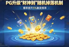 PG升级“财神到”随机掉落机制，爆率提升5%触发频率。-乐玩真人线上娱乐