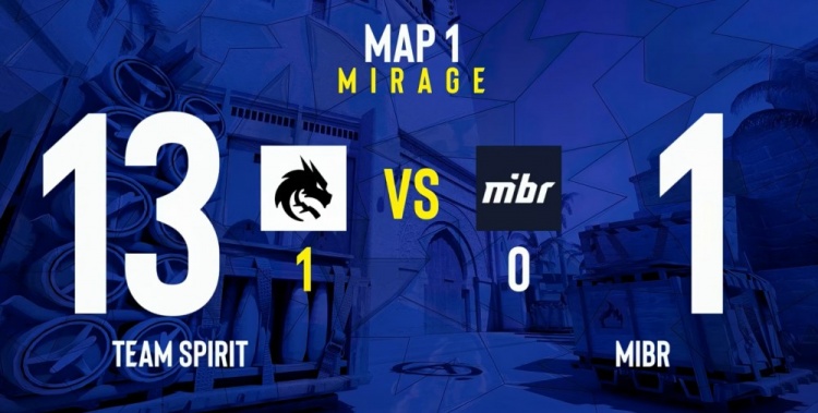 🎮人人都是donk！Spirit多点开花13-1暴打MIBR 两连胜晋级在望