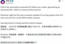 【乐玩LEWIN】这么猛吗？网传《GTA6》预购销量突破5000万套 估创收超40亿美元-乐玩真人线上娱乐