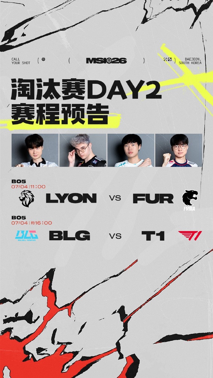 MSI淘汰赛第二日首发:BLG红方BP首选!knight战Faker BinvsDoran