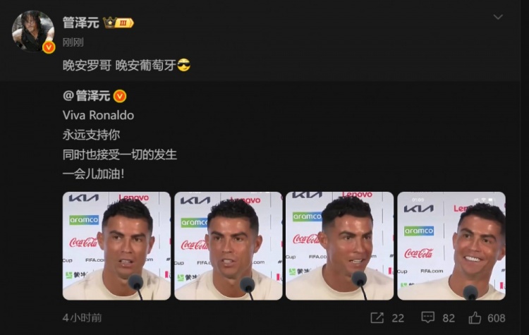 管泽元：晚安罗哥 晚安葡萄牙