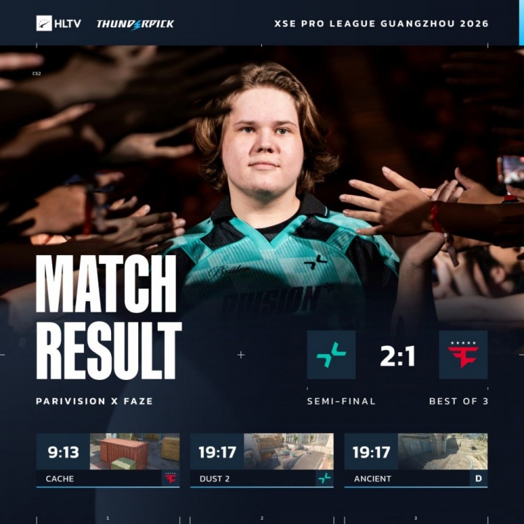 🎮无缝衔接世界杯?PV三图四加时让一追二战胜FaZe 晋级XPL决赛