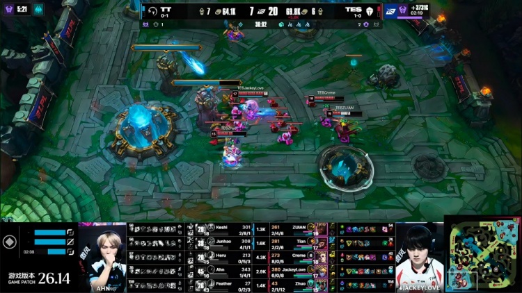 终结连败!洛克迎来LPL赛场首胜 Creme操刀直接超神战绩8-0-5