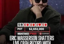 【EV扑克】4天狂赚330万美金！扑克直播常规桌最大赢家换人-乐玩真人线上娱乐