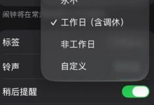 【乐玩LEWIN】现在才有!iOS时钟App 史诗级”更新——新增工作日(调休)闹钟-乐玩真人线上娱乐