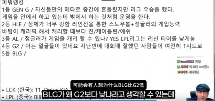 BLG比G2还低?!金贡S赛战队评级:决赛的竞技表现不佳 依赖对线